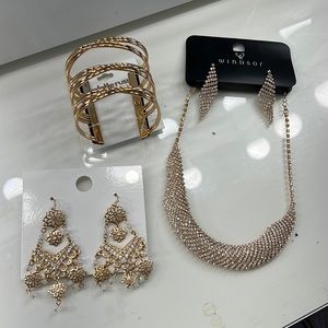 Jewelry Mix Set fashion Gold
